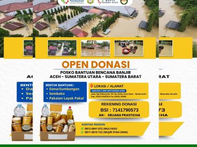 Gelar Donasi untuk Korban Banjir dan Longsor Aceh-Sumut